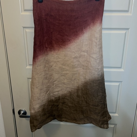 Eileen Fisher lightweight Organic Linen Cotton Ombre Scarf/ wrap - Picture 2 of 10